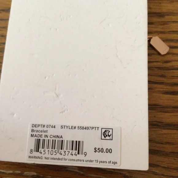 Unwritten Always Love Stainless Steel 14k Gold Plated Adjustable Bracelet NWT - Picture 6 of 6